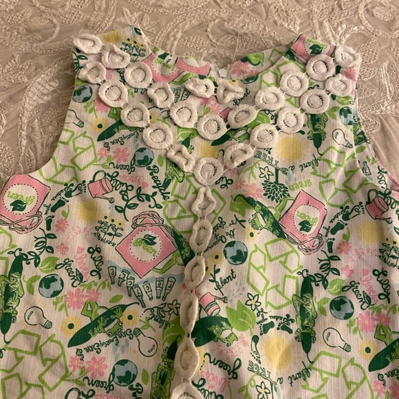 Rare Vintage Lilly Pulitzer Queen of Green Dress - Picture 6 of 6